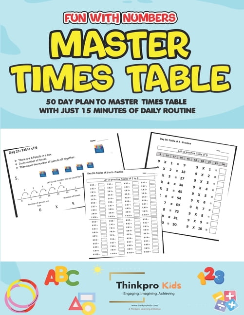 Fun with Numbers - Master Times Table: 50 Day Plan to Master Times ...