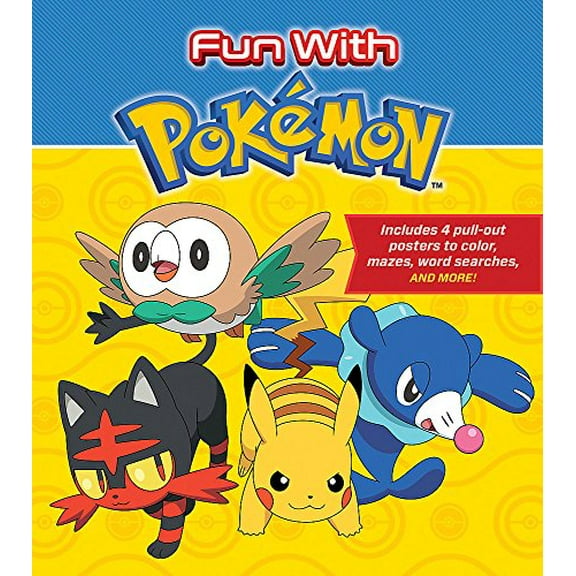 Pre-Owned Fun with Pokemon: Includes 4 pull-out posters to color, mazes, word searches, and more! Paperback