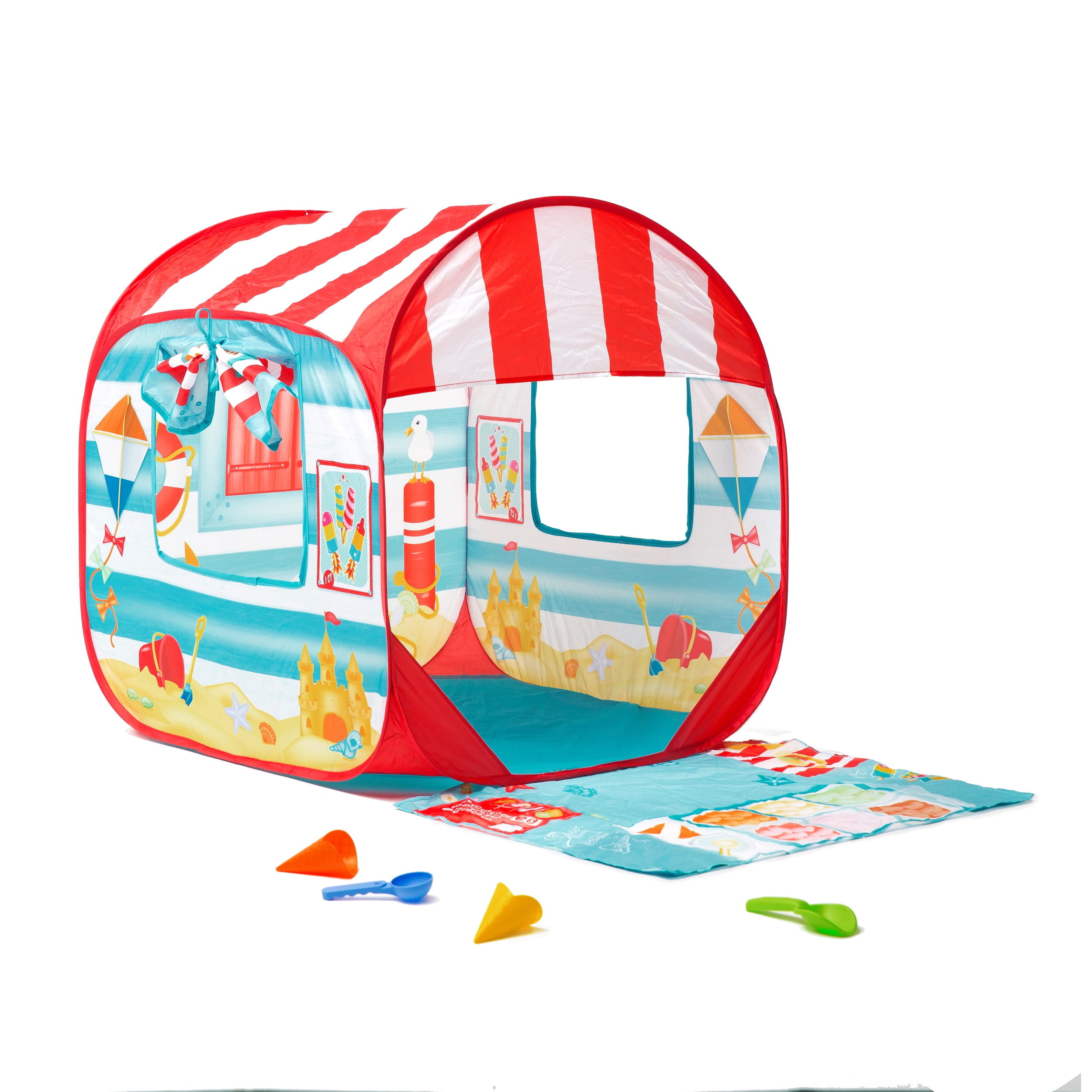 Multi-Color Polyester Pop-Up Beach Tent for Toddlers