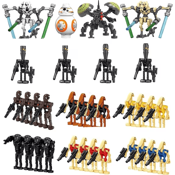 FunBlox Clone Legion Building Figures Pack - 32PCS Hero & Villain Set for Party Favors and Display