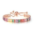 thumbnail image 1 of FunBuy Y2K Smiley Face Pearls Flower Chained Bracelets for Teen Girls Women, 1 of 2