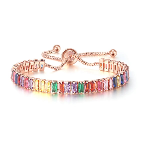FunBuy Y2K Smiley Face Pearls Flower Chained Bracelets for Teen Girls Women