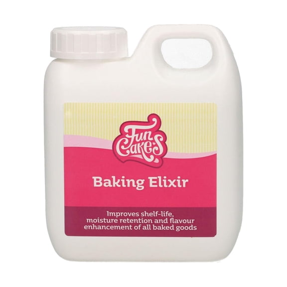 FunCakes Baking Elixir 500 ml: Professional Freshness Enhancer for Cake, Croissant, Doughnut, Brownie, Doughs, Bread, Improves Moisture Retention, Mouthfeel, Shelf Life and Freshness - 500 ml