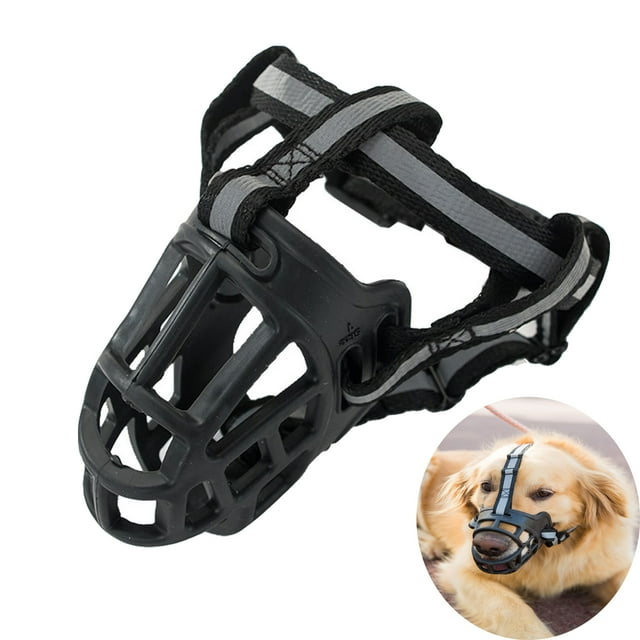 FunChaos Dog Muzzle, Basket Muzzle for Medium and Large Dog, Allows