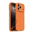 thumbnail image 1 of FunCu·K for iPhone 17 Case, Compatible with Magsafe, Full Protection Liquid Silicone Anti-Scratch Shockproof Case for iPhone 17, Orange, 1 of 9