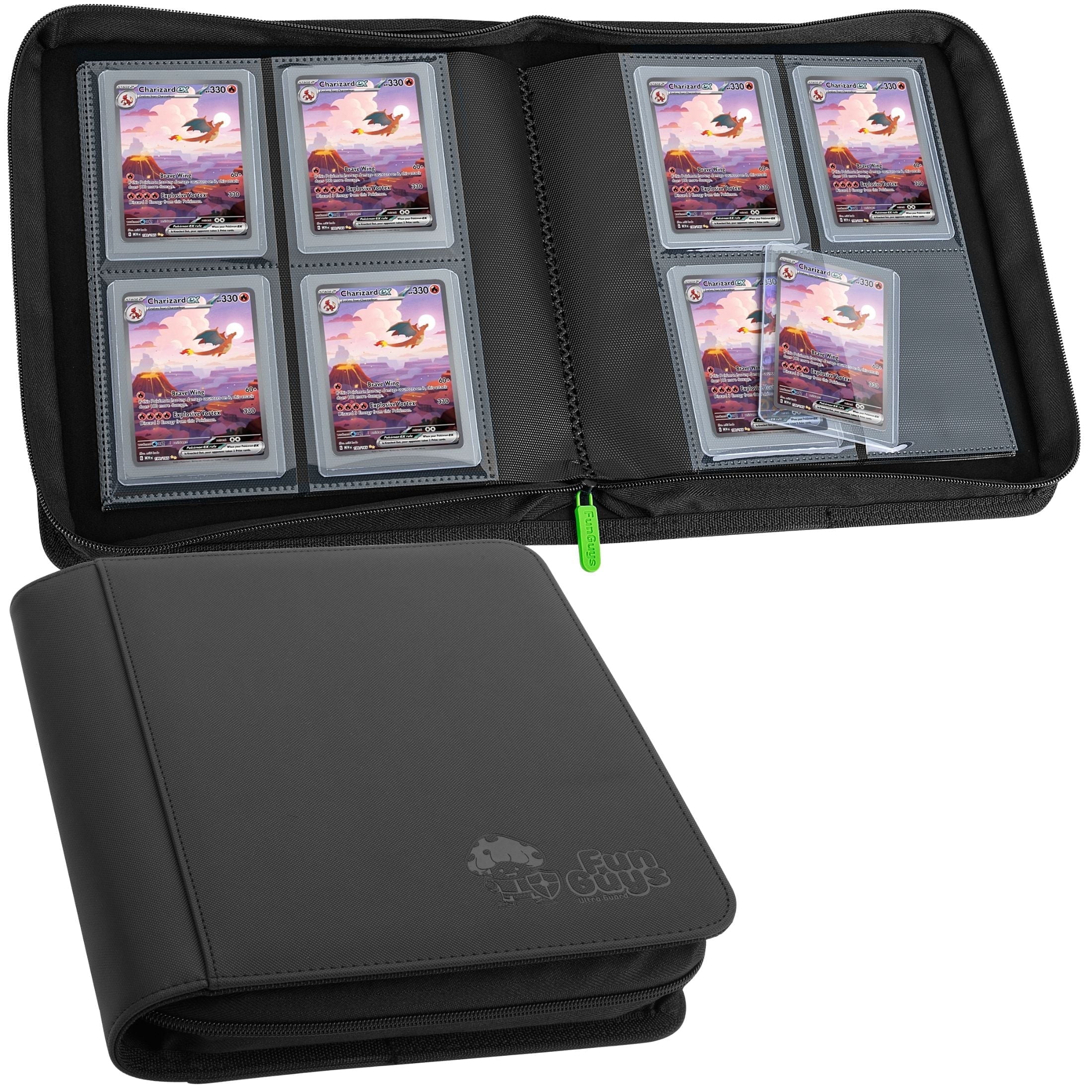 Pokemon Card Binder Trading Card Binder 9-Pocket Album With 288 Pockets, Holds Pokemon, Sports Cards & TCG Collections (Black) Photocard Binder Pokemon Card Binder Trading Card Binder 9-Pocket Album With 288 Pockets, Holds Pokemon, Sports Cards & TCG Collections (Black) Photocard Binder