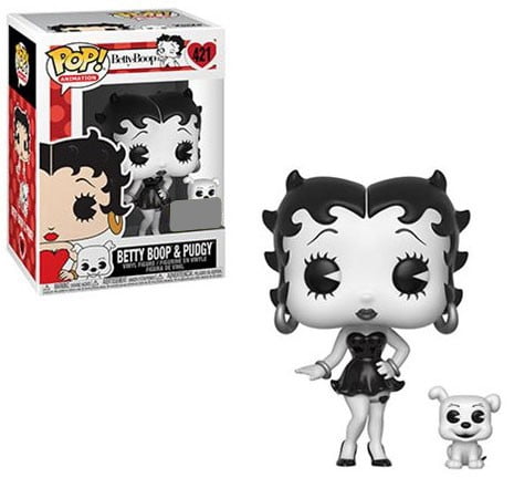 1999年 Funko ワッキーワブラーベティ・ブープ（ブラック＆ホワイト)大型 Funko POP! Animation Betty Boop & Pudgy Vinyl Figure [Black