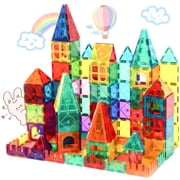 FunMagic Magnetic Tiles, Magnet Building Set,Magnetic Blocks, 3D STEM Stacking Toys, Magnets Toy for Kids Boys Girls