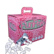 FunPak  Dog Bone Shaped Biodegradable Packing Peanuts White 1.5 CF