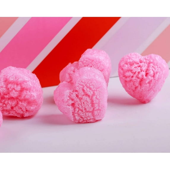FunPak MiniPack Plant Based Biodegradable Packing Peanuts 0.60 cu ft Bag Compostable Pink Hearts