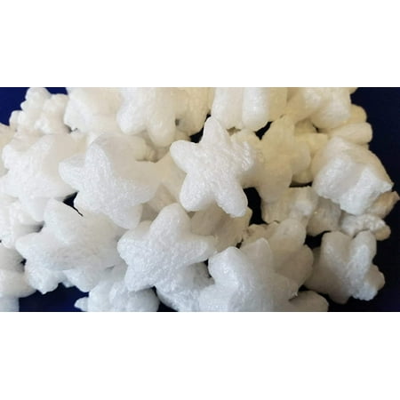 FunPak MiniPack Plant Based Biodegradable Packing Peanuts 0.60 cu ft Bag Compostable White Stars