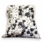 FunPak Packing Peanuts Black & White Heart Shape MiniPak, .6 cu ft Biodegradable