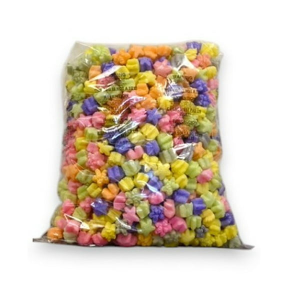 FunPak Packing Peanuts Rainbow Stars Shape MiniPak, .6 cu ft Biodegradable