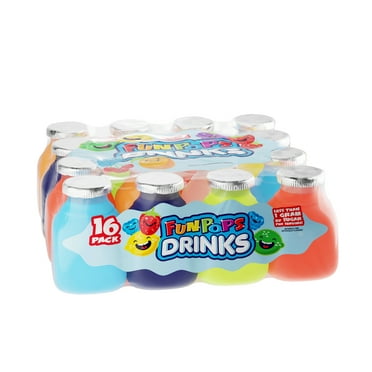 FunPops Kids Ready to Drink Variety Pack, Less than 1 g Sugar, 16 Count, 6 fl oz