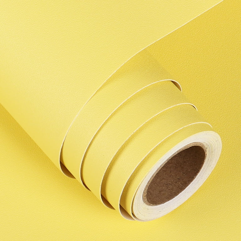 FunStick Lemon Yellow Wallpaper Peel and Stick Yellow Wallpaper