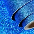 FunStick Royal Blue Glitter Cardstock 15.8"x78.8" Blue Glitter Paper