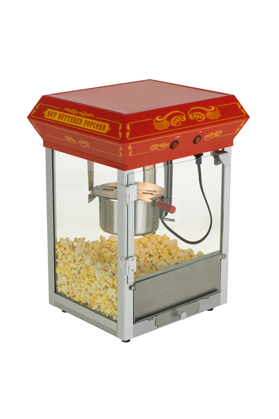Funtime 4 oz Theater Style Hot Oil Popcorn Maker Machine, Black