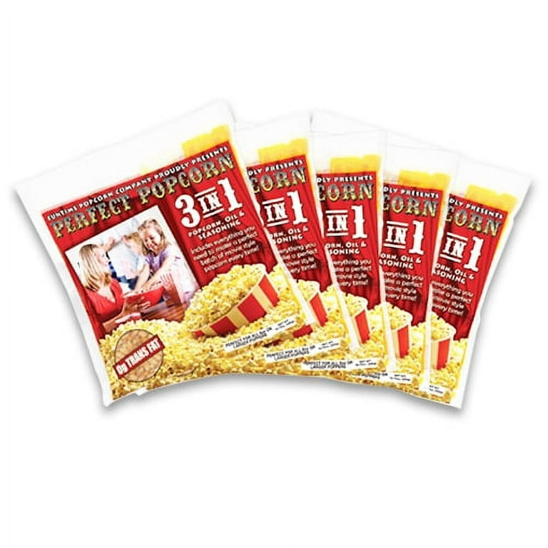 FunTime FT2512 2.5-Ounce 3-in-1 Popcorn Portion Movie Pouch Kit - 12pk -  funtimepopcorn
