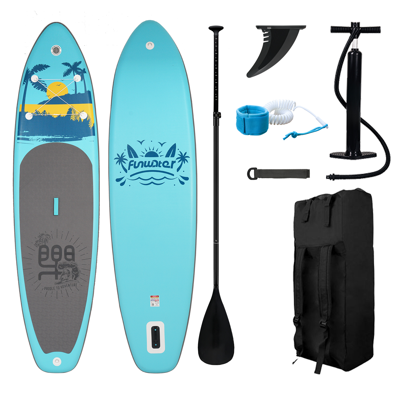 FunWater FunWater Inflatable Ultra-Light Stand Up Paddle Board for All ...