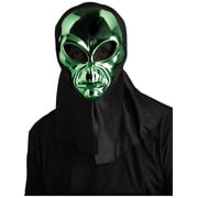 Area 51 Alien Mask Chrome Green Costume Accessory