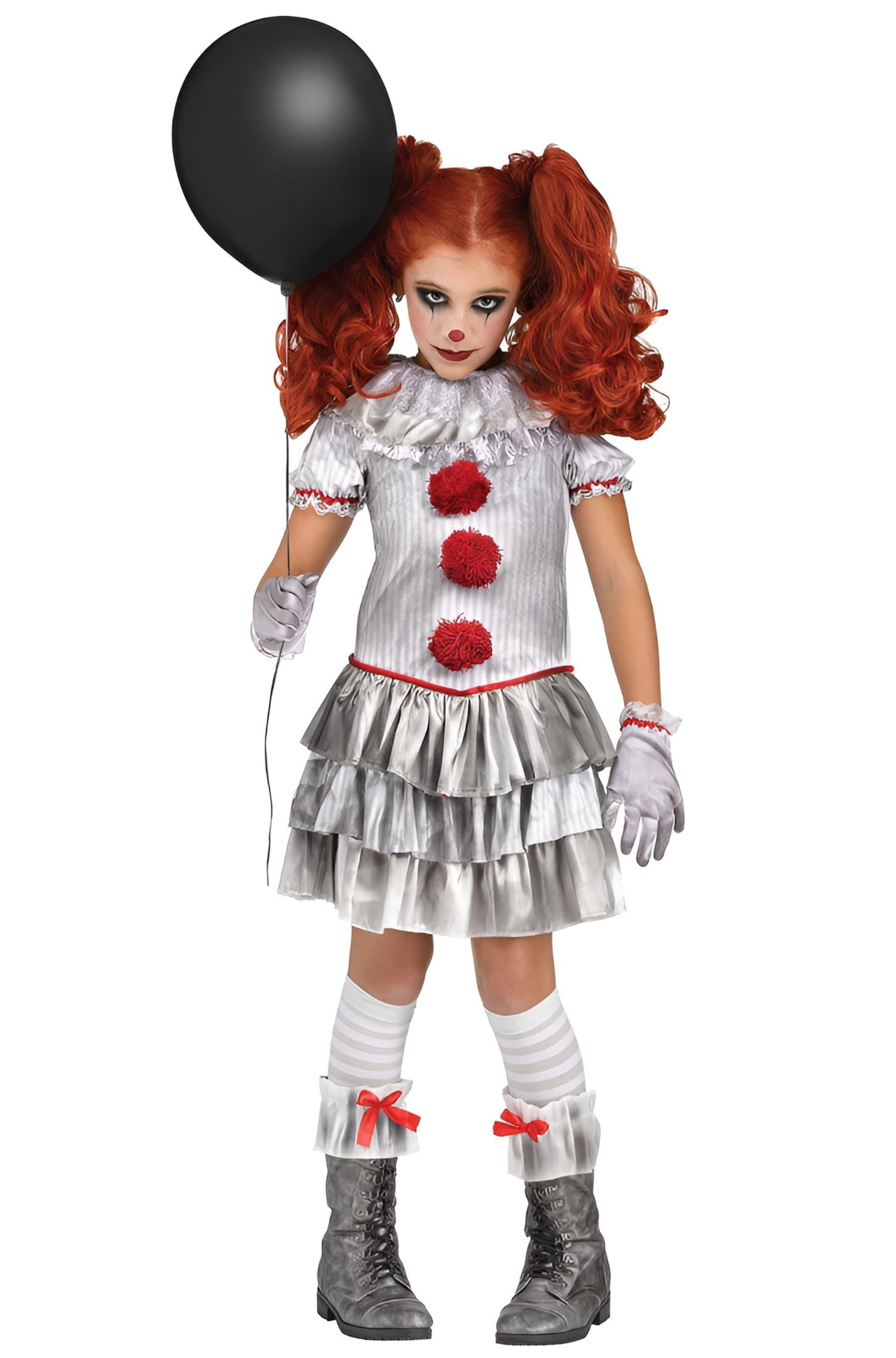 FunWorld Kids Halloween Creepy Carn-Evil Clown Costume for Children ...