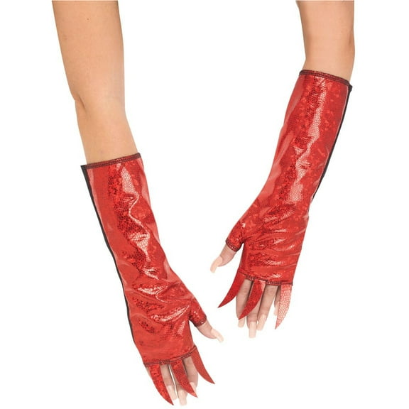 FunWorld Costumes Red Dragon Fantasy Beast Arm Sleeves Costume Accessory