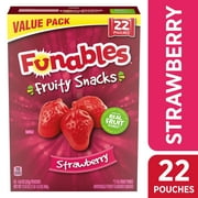 Funables Fruit Flavored Snacks, Strawberry, 0.8 oz, 22 Count
