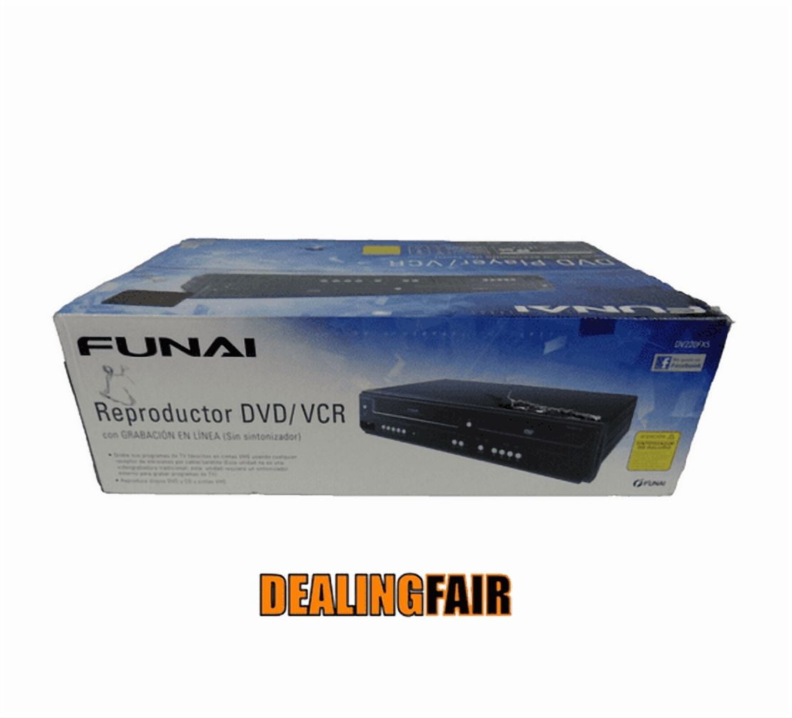 Funai DV220FX5 Dual Deck VHS and DVD Player Combo with Remote and