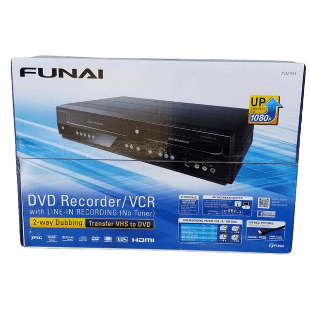Funai ZV427FX4 DVD Recorder/VCR, 1080p (New)