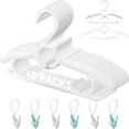 thumbnail image 1 of Funamily Baby Hangers for Nursery Closet 40 Pack, 11"-14.6" Child Clothes for Boy Girl  (White), 1 of 6