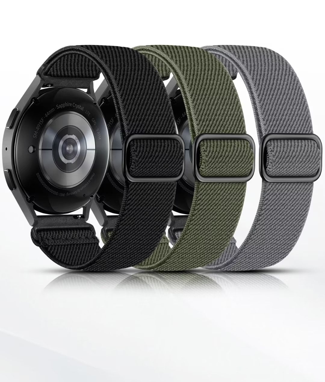 3 Pack Elastic Bands for Samsung Galaxy Watch 6/5/4 40mm 44mm