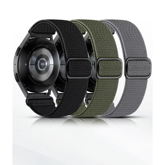 3 Pack Elastic Bands for Samsung Galaxy Watch 6/5/4 40mm 44mm