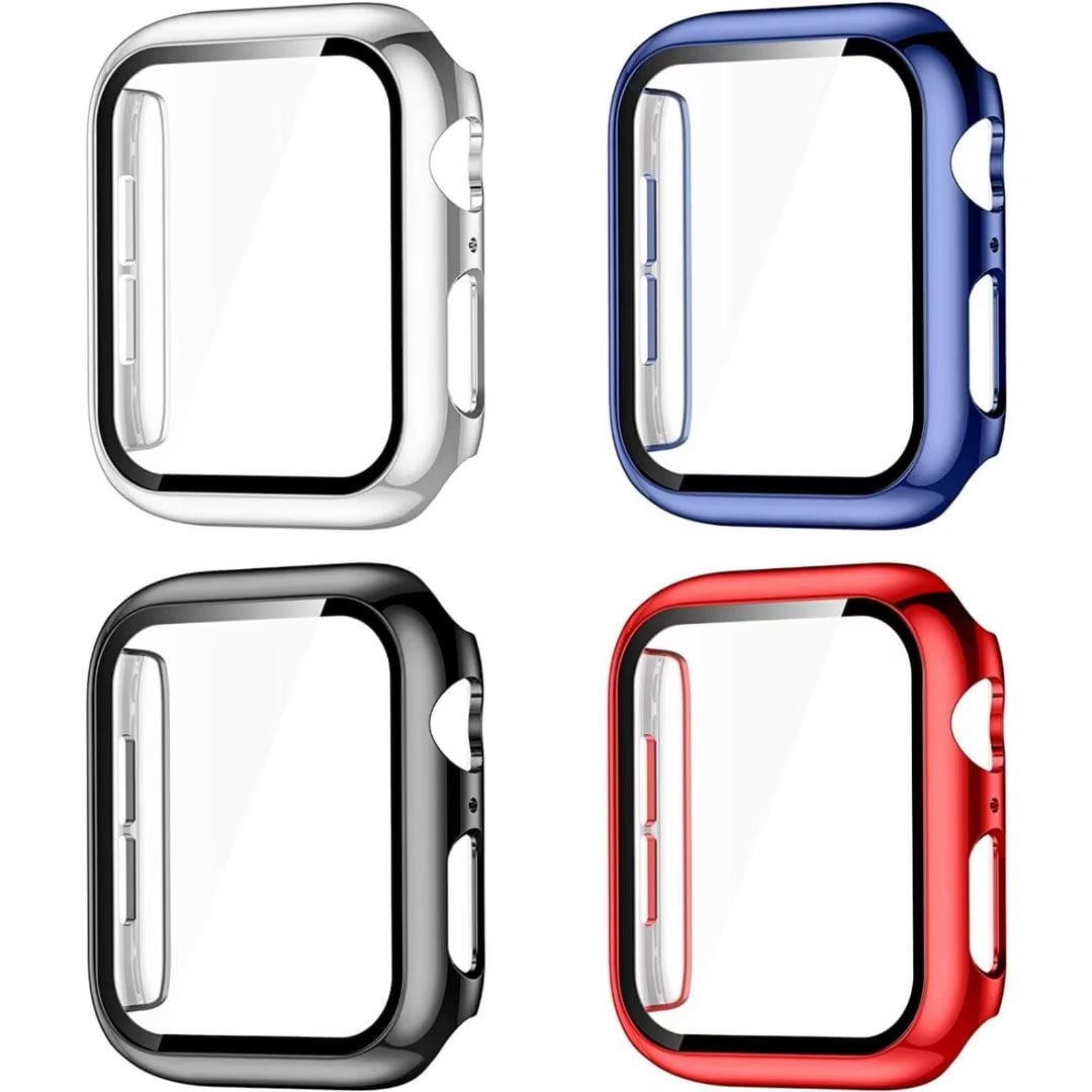 4 Pack PC Case for Apple Watch Screen Protector 41mm iWatch SE