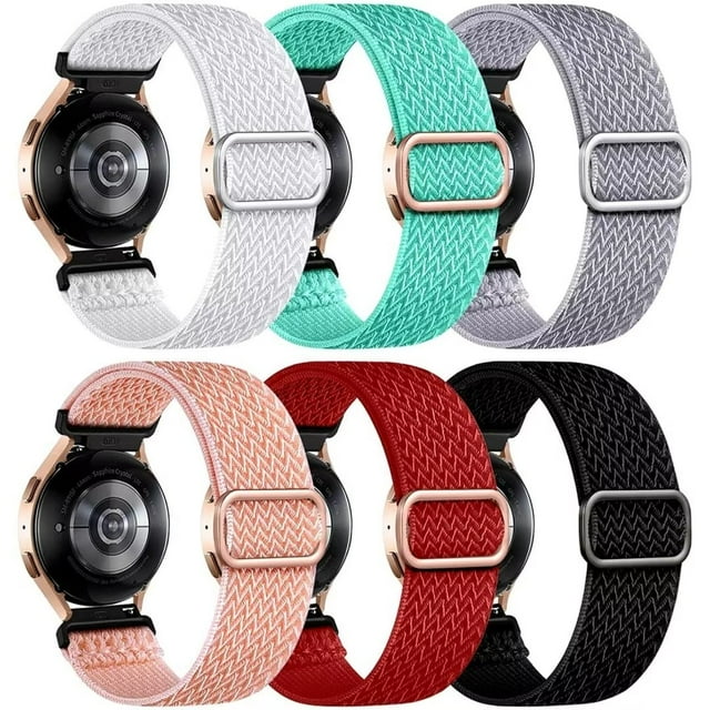 6 Pack Elastic Samsung Watch Bands for Galaxy Watch 5/6/4 Band