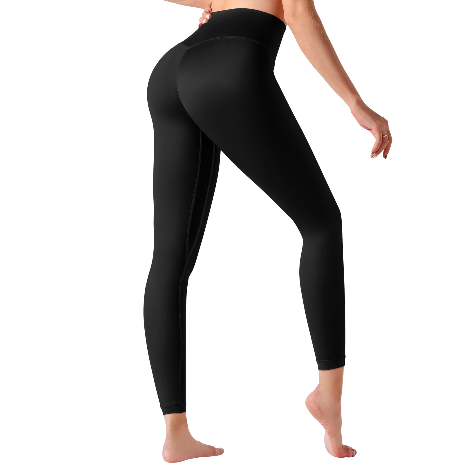 Funbiz Black Leggings for Womens Girls Yoga Pants High Waisted Gym ...
