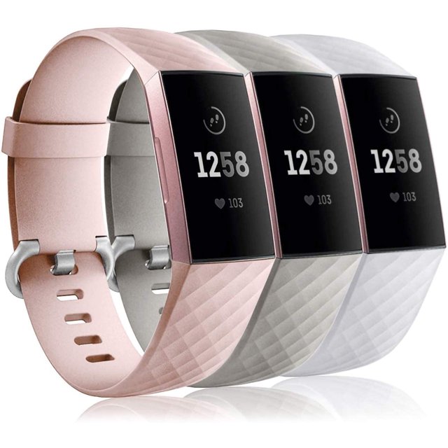 Compatible with Fitbit Charge 4 Bands for Women Men 3 Pack