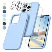 Funbiz Silicone Phone Case for Apple iPhone 14 Pro/iPhone 14 Pro Max Case with Screen Protector and Camera Lens Protector