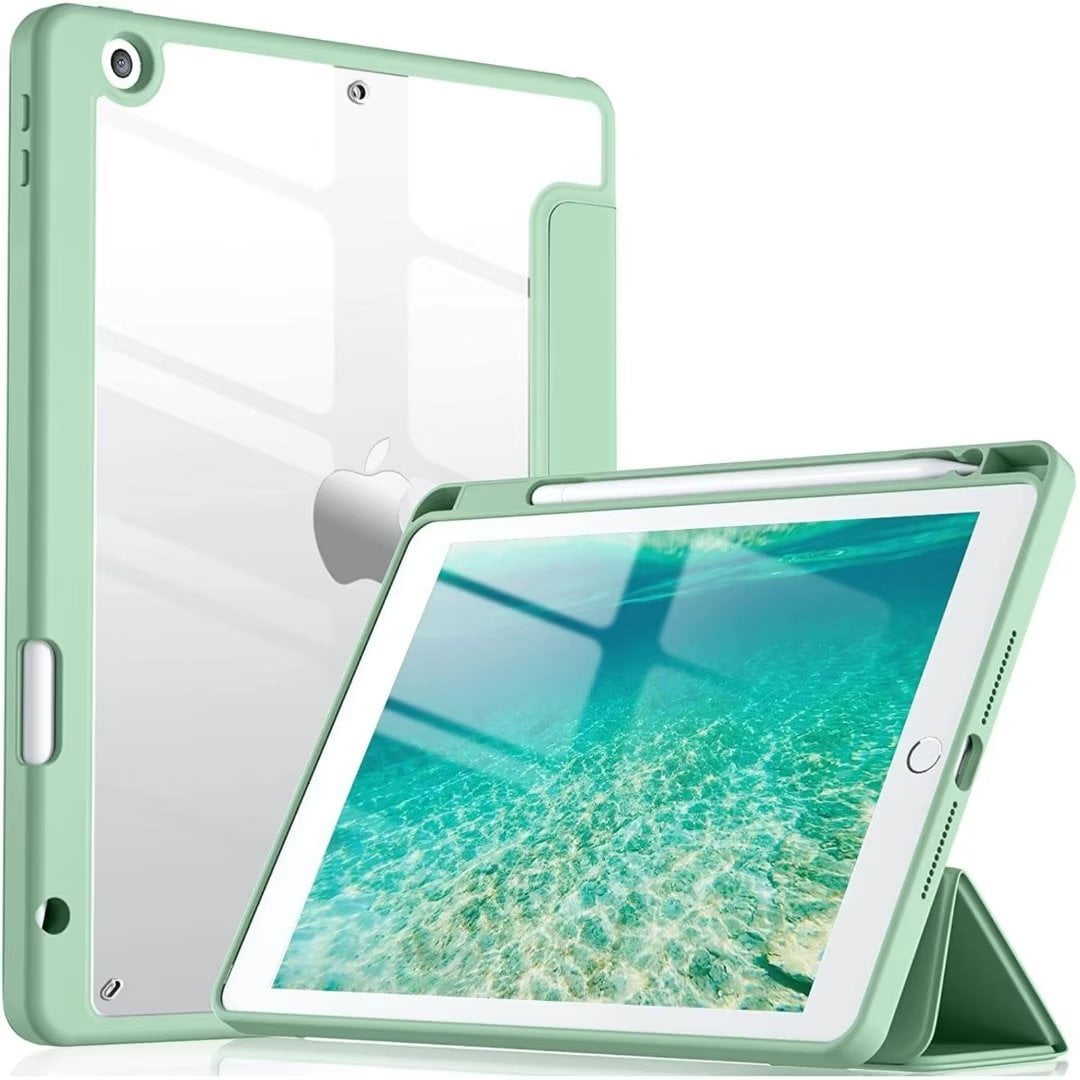 TiMOVO Case for New iPad 9th Generation 2021/8th Gen 2020/7th Gen 2019  (Compatible with Official Smart Cover) - Slim Translucent Frosted Back  Shell
