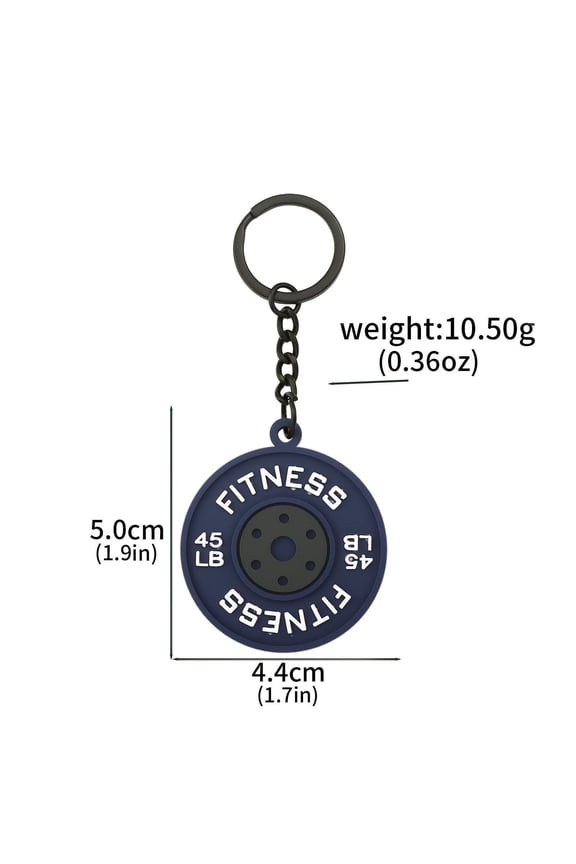 PVC Mini Barbell Plates Keychain -Kettlebells DlY Silicone Dumbbell Keyring -Gym Gifts for Gym Lovers Fitness Trainer Gift Backpack Jewelry