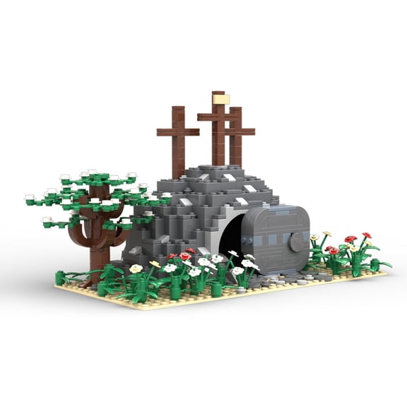 Funbuild Classical Bricks Sets MOC-228495 Empty Tomb Puzzle Model Kit Building Block Toy DIY Assemble Kid Toy