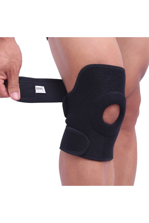 1pc Compression Knee Brace Support Patella Elastic Straps Sports Arthritis Stabilizer