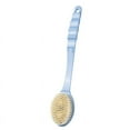 thumbnail image 1 of Funcee Natural Bristle Bath Shower Brush Wash Back Body Scrubber Long Brush, 1 of 4