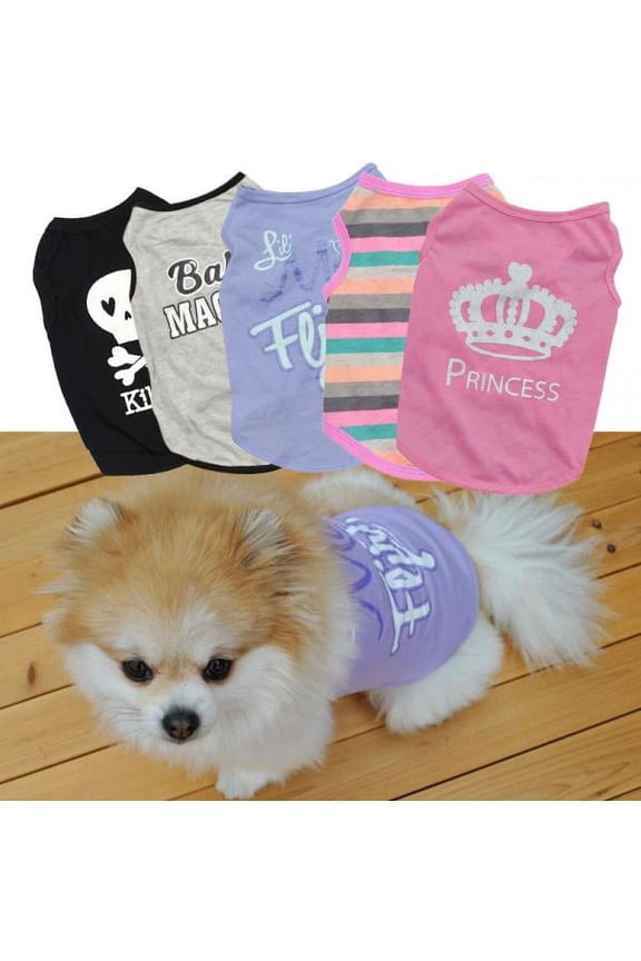Small Pet Dog Cat Summer Shirts Vest Clothes Puppy T-Shirt Coat Pet Apparel