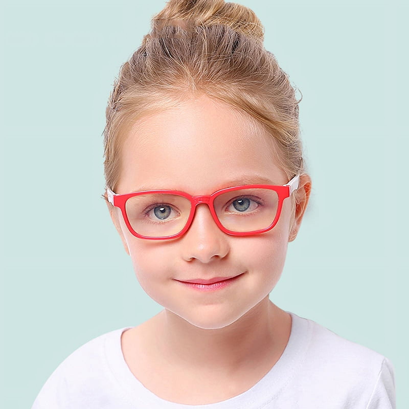Funcee Unisex Children Glasses Flexible Bendable Plain Mirror AntiBlue