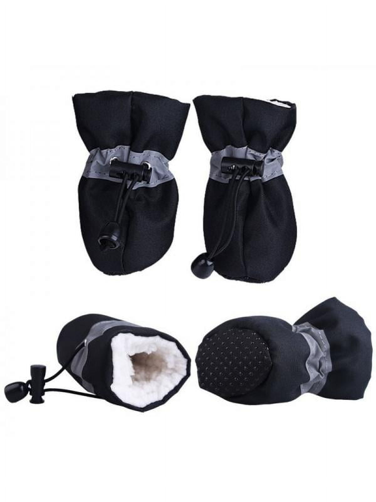 Funcee Waterproof Pet Shoes Fleece Winter Dog Cat Snow Boots Warm Puppy