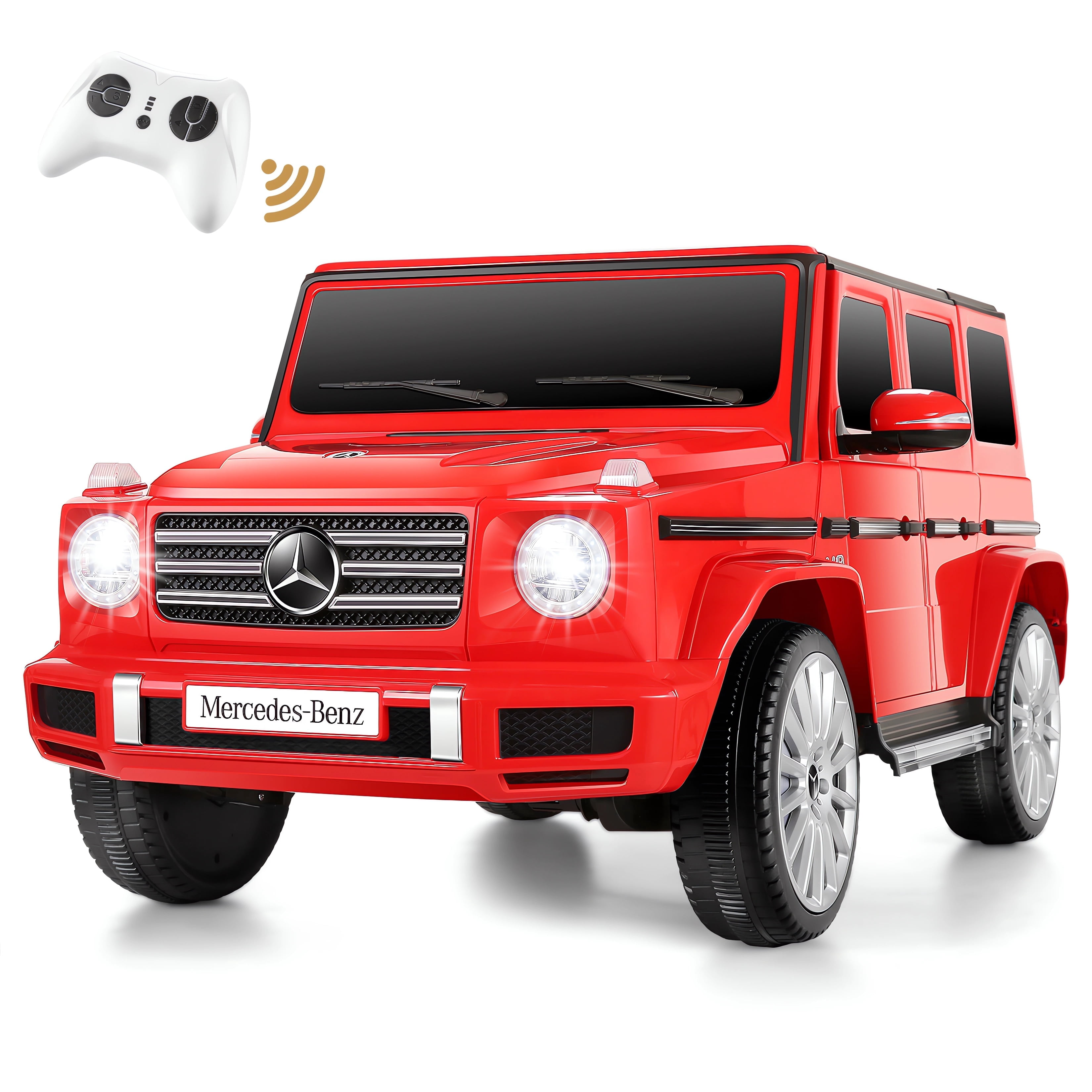 Funcid 12V 7AH Kids Ride On Car, 4WD Licensed MercedesBenz G500