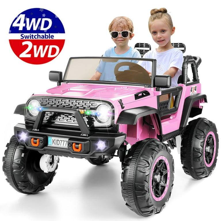 Pink Two Person Power Wheels Electric Truck 24v Power Wheels