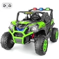thumbnail image 1 of Funcid 24V 4WD Ride on Toys, 2-Seater Ride on cars with Remote Control, Electric Car for Kids, Power UTV Wheels with 4*200W Motor, Bluetooth, Music, Lights, 3 Speeds, Spring Suspension, Green, 1 of 8