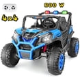 thumbnail image 1 of Funcid 24V Ride on Toys 4WD Ride on Cars with Remote Control, 2 XL Seater Electric Car for Kids, Power Car Wheels, UTV w/ 4*200W Motor, Bluetooth, Music, Lights, 3 Speeds, Blue, 1 of 9