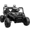 thumbnail image 1 of Funcid 24 Volt Ride on Toys UTV, 2 Seater XL Kids Ride on Electric Car with Remote Control, Metal Frame, Power Car Wheels with Key Start, Spring Suspension, 3 Speeds, Bluetooth Music, Black, 1 of 7